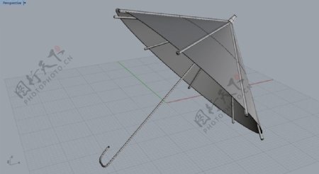 雨伞三维模型设计