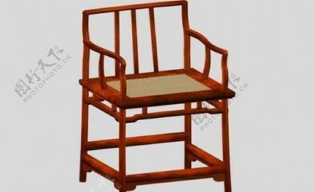 明清家具椅子3D模型a009