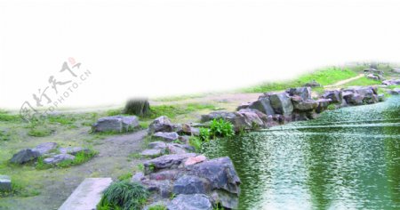 景观环境087水体水池背景素材