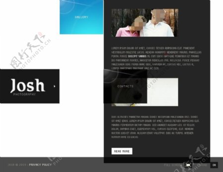 简洁网页设计flash网站模板
