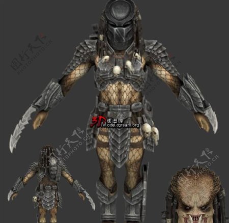 次世代游戏模型铁血战士Predator含贴图