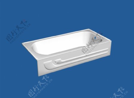 3DMAX现代气质浴缸模型