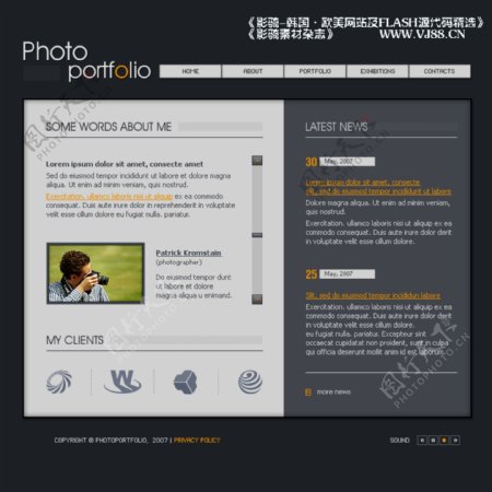 国外网站网页模板公图片