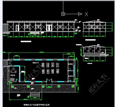 监狱活动板房结构CAD施工图下载