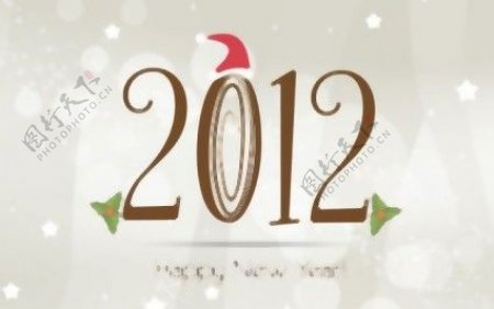 2012圣诞节矢量字体01
