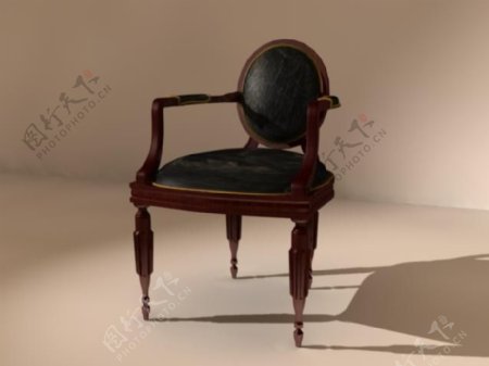 豪华红木椅子3D模型