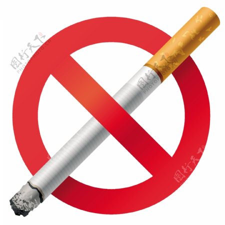 禁止吸烟标志矢量图下载