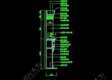 餐厅酒水柜cad详图5