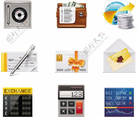 银行储蓄图标icon素材