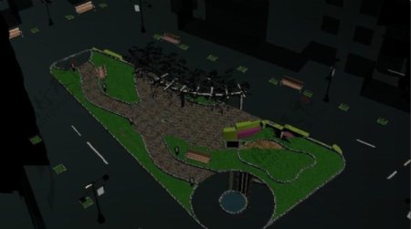 面试题某小区小游园3D模型