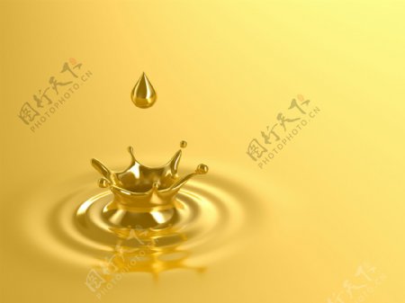 金色油滴高清图片