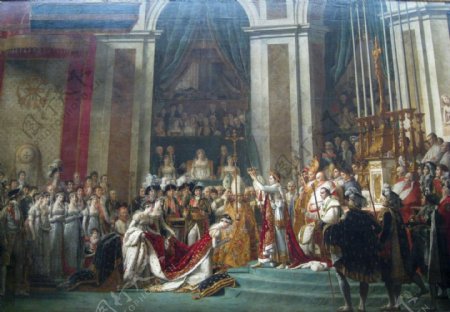 拿破仑一世加冕大典图片
