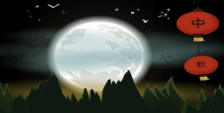 中秋节视频背景月亮图片