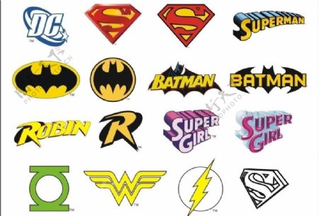 dc漫画超级英雄logo图片