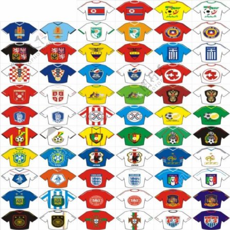 2010年南非世界杯参赛足球队队徽
