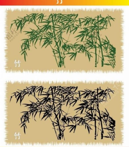 竹素材图片