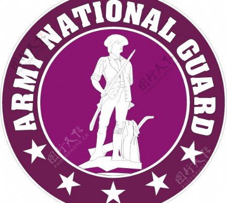 USarmynationalguardlogo设计欣赏美国陆军国民警卫队标志设计欣赏