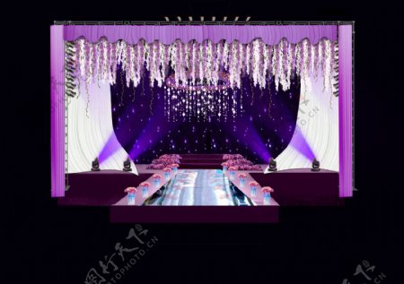 婚礼舞台效果图图片