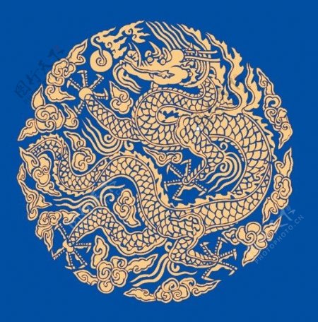 中国矢量传统素材龙纹