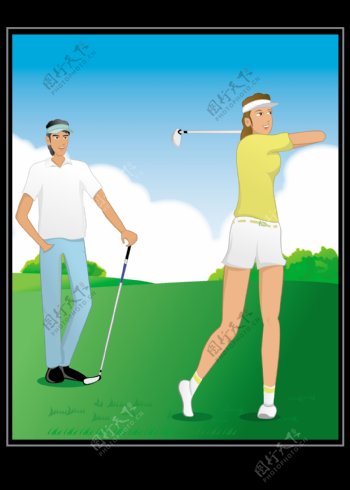 体育运动高尔夫图片