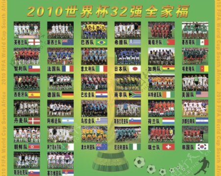 2010世界杯全家福图片