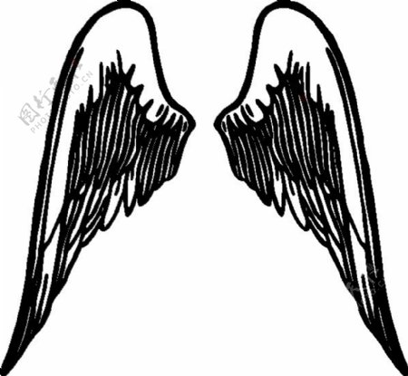 天使的翅膀纹身艺术剪辑
