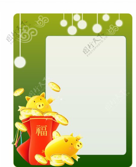 2007最新韩国福袋金猪POP页AI模板03