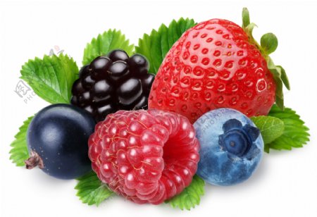 草莓蓝莓水果高清图