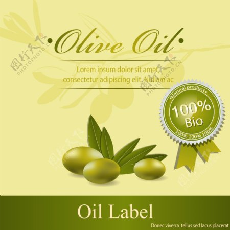 橄榄油图标设计矢量素材