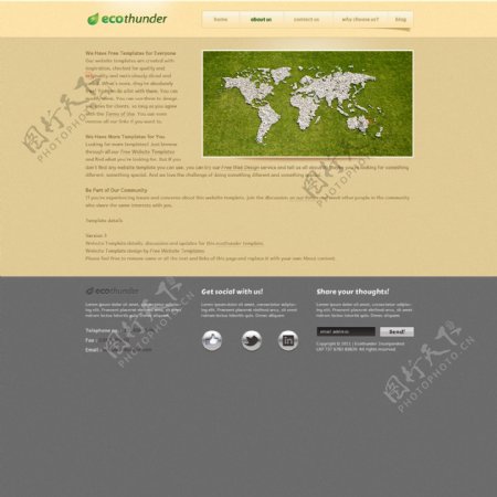 生态网站模板