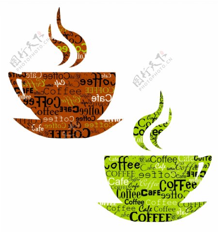 咖啡创意元素矢量素材