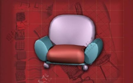 现代主义风格之沙发3D模型沙发011