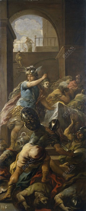 GiordanoLucaPerseovencedordeMedusaCa.1698意大利画家卢卡焦尔达诺FaPresto人物油画装饰画