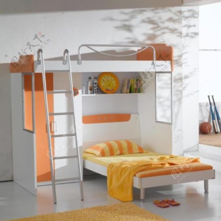 橘色卧室