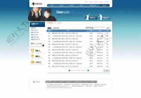 韩国溜冰鞋网页模板图片