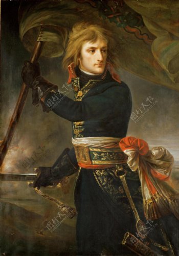 拿破仑油画勒桥之战图片