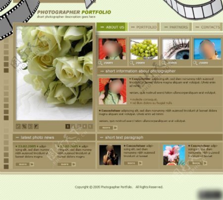 摄影类网页设计