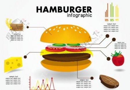 创新食品信息图形元素矢量04