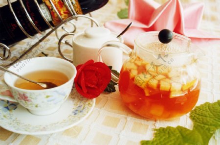 水果茶玫瑰花