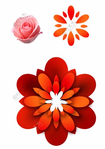 海报专用高清玫瑰花朵分层PSD