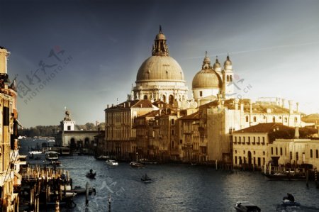 威尼斯巴洛克建筑杰作摄影高清图片