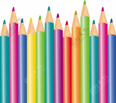 彩色铅笔矢量