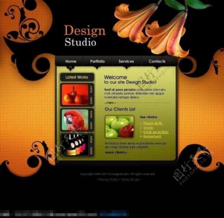 摄影公司网站设计模板