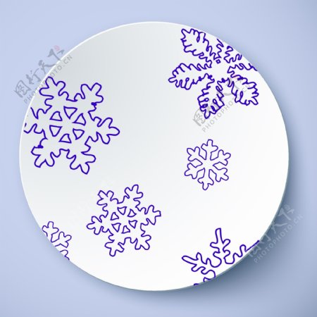 雪花纹盘子设计