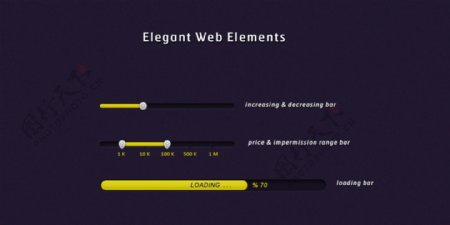 精美网页设计元素psd素材elegantwebelements