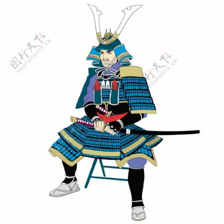 日本傳統武士素材