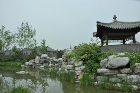 中式园林照片图片