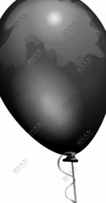黑色的气球矢量图