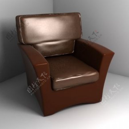 单人沙发3d模型家具效果图23