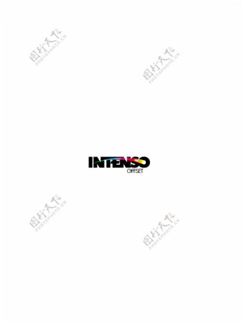 IntensoOffsetlogo设计欣赏IntensoOffset服务公司标志下载标志设计欣赏